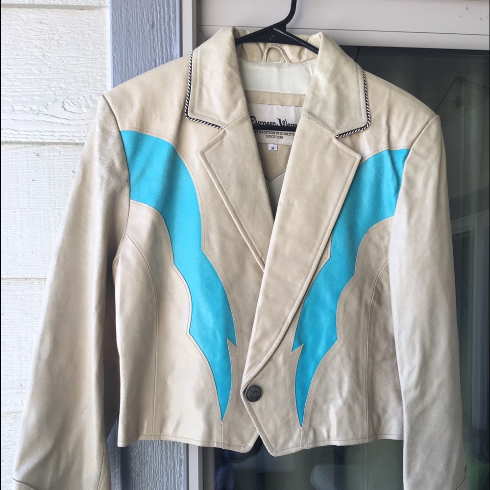 Vintage Pioneer Wear Leather Jacket